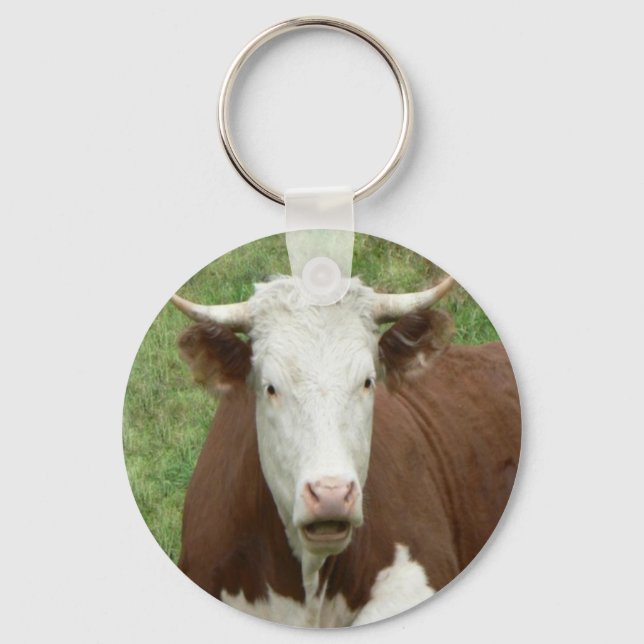 Give 'Em the Bird For Thanksgiving Keychain (Front)