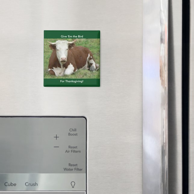 Give 'Em the Bird For Thanksgiving Magnet (In Situ (Fridge))