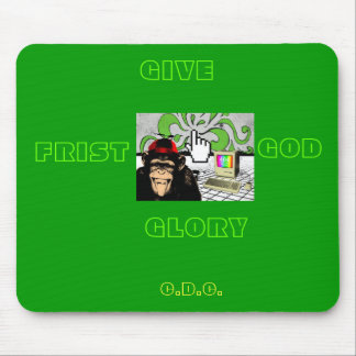 GIVE GOD THE GLORY MOUSE PAD- RETRO STYLE PAD