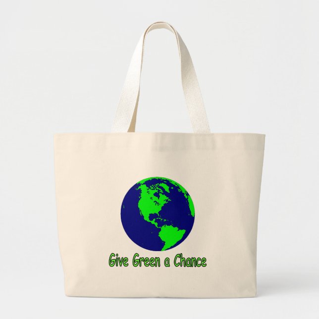 Give Green a Chance Tote Bag (Front)