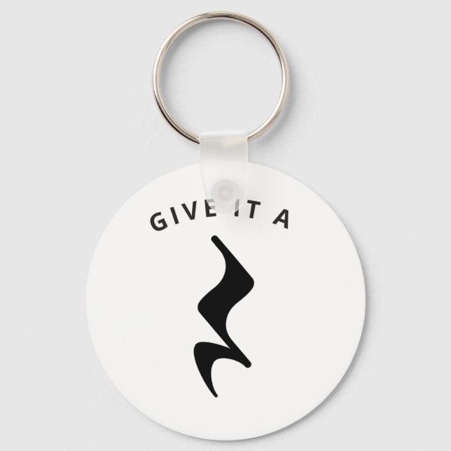 Give It  A Rest Musician Funny Music Humour  Keychain (Front)