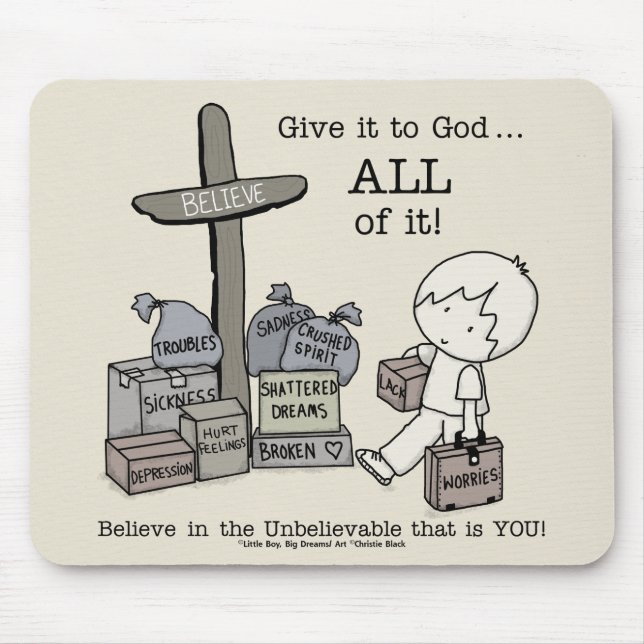 Give it ALL to God Mouse Pad (Front)