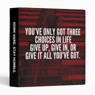 Give It All You've Got - Workout Motivational Binder