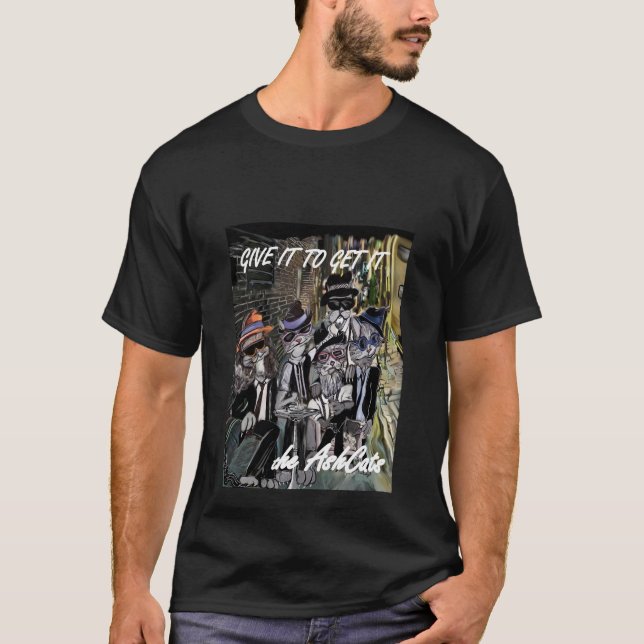 Give It to Get It Album Cover with logo on theback T-Shirt (Front)