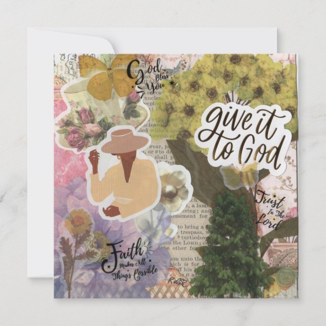 Give It To God Flat Greeting Card (Front)