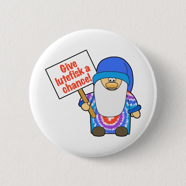 Give Lutefisk a Chance 2 Inch Round Button (Front)