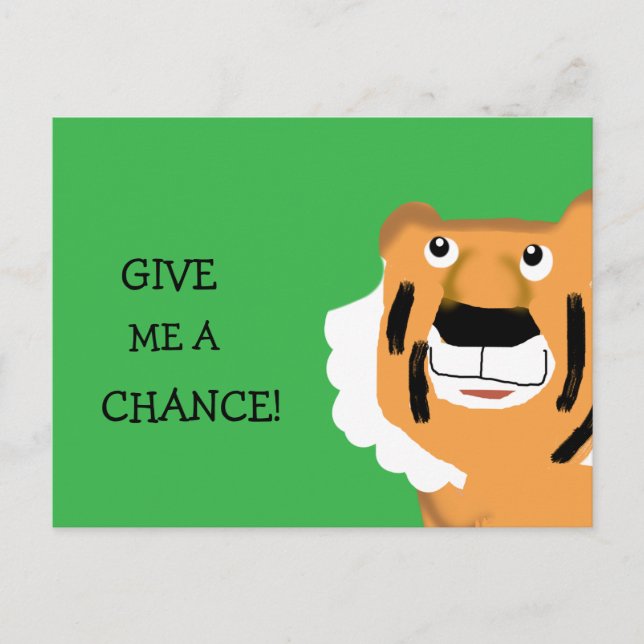 Give Me A Chance Postcard (Front)