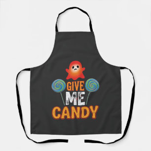 Give Me Candy Halloween Ghost_1 Apron