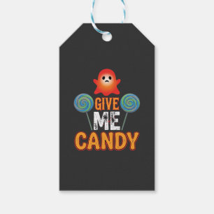Give Me Candy Halloween Ghost_1 Gift Tags
