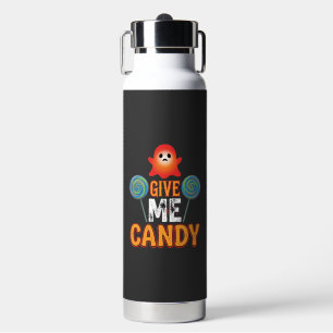 Give Me Candy Halloween Ghost_1 Water Bottle