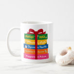 Give Me Games for the Holidays Mug<br><div class="desc">Happy Holidays! If you're into board games and "ugly Christmas sweaters, " this design is perfect for you! This stack of imaginary board games can be a great conversation starter at a festive game night. There's something for everyone,  whether you celebrate Christmas,  Hanukkah,  Kwanzaa,  or anything else.</div>