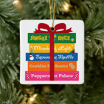 Give Me Games for the Holidays Ornament<br><div class="desc">If all you want is for family and friends to give you board games for the holidays, then this ornament is for you. Which imaginary board game would you want to play most? There's something for everyone, whether you celebrate Christmas, Hanukkah, Kwanzaa, or anything else. Customize the back of the...</div>