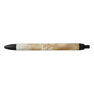 Give Me Jesus Christian Black Ink Pen
