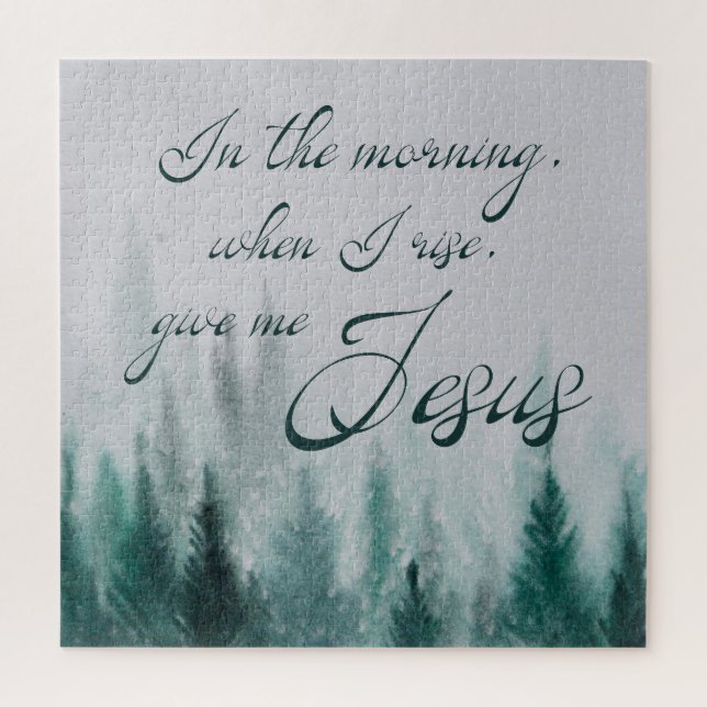 Give Me Jesus Pine Tree    Jigsaw Puzzle (Vertical)