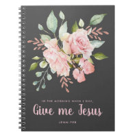 Give Me Jesus Pink Roses Personalized Devotional