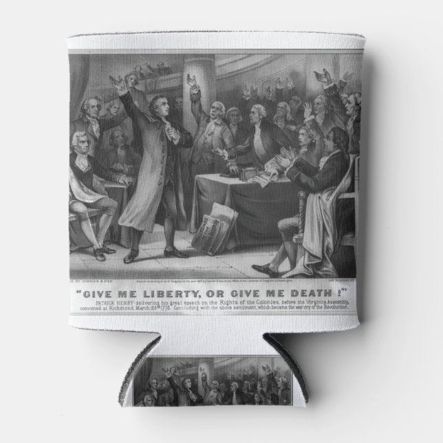 Give me liberty, or give me death can cooler (Front)