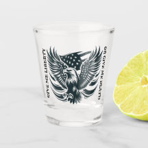 Give me liberty or give me death design Shot glass