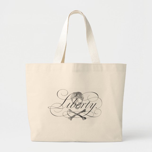 "Give me Liberty, or give me Death!" Large Tote Bag (Front)
