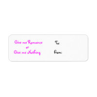 Give me Romance-christmas label