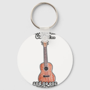 Give me the guitar and no one gets hurt. vintage keychain