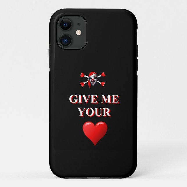 Give me your heart pirate clown Case-Mate iPhone case (Back)