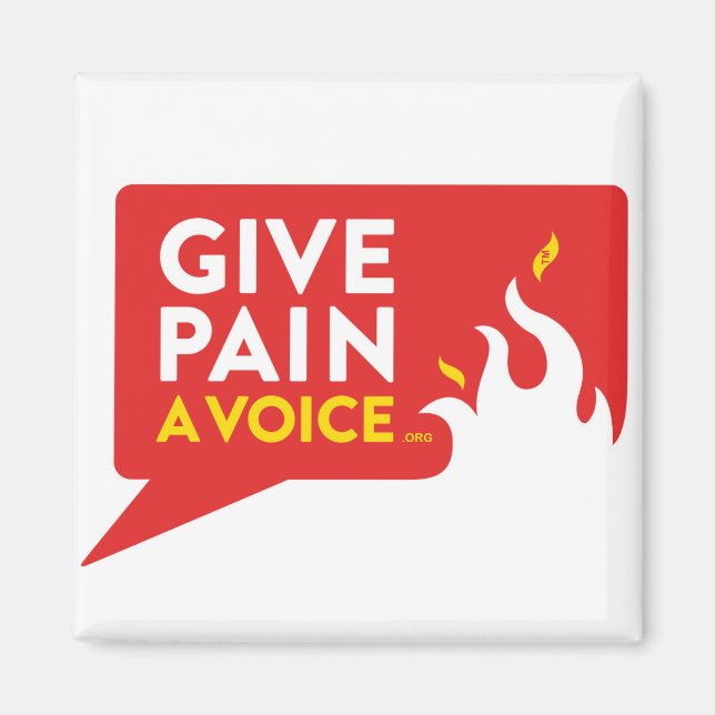 Give Pain A Voice Magnet (Front)