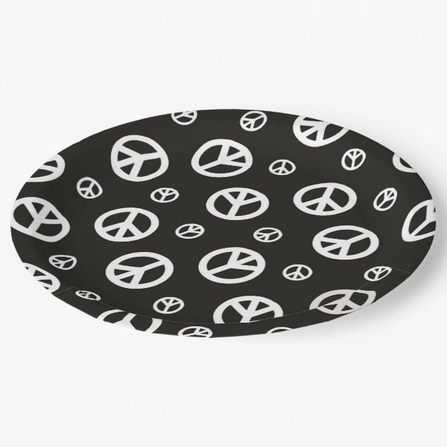 Give Peace a Chance 1 Paper Plate (Angled)