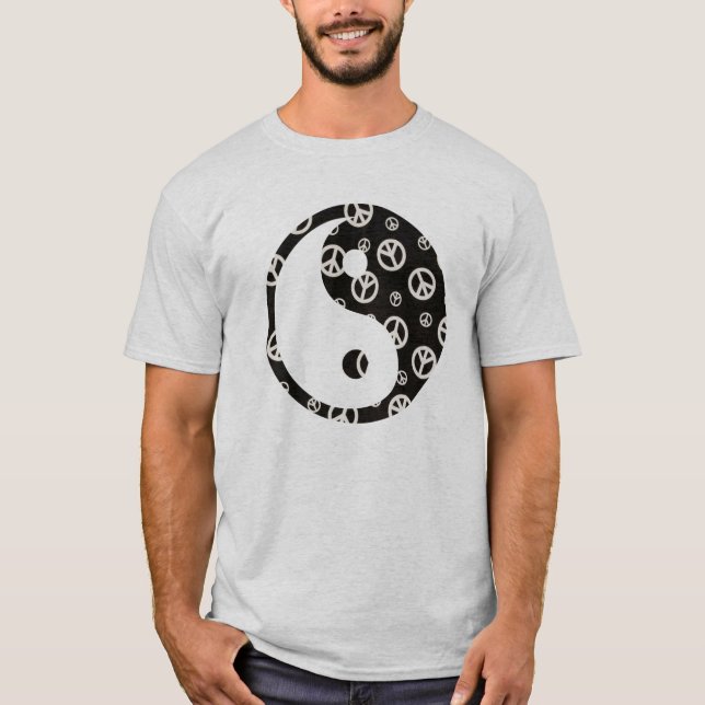 Give Peace a Chance 1 Yin and Yang T-Shirt (Front)