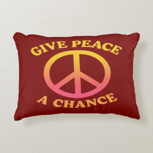 'Give Peace a Chance' Accent Pillow