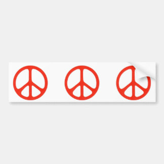 Give Peace a Chance Red Bumper Sticker