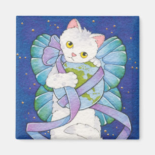 Give peace a chance square magnet