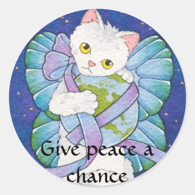 Give peace a chance stickers (Front)