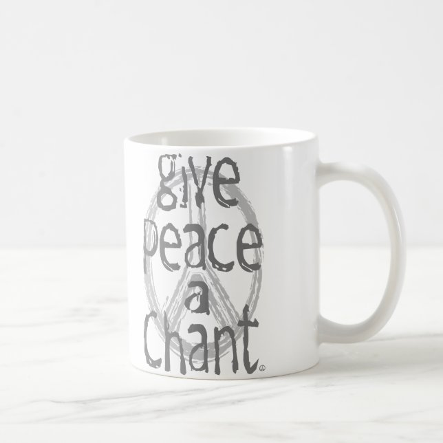 Give Peace A Chant Coffee Mug (Right)