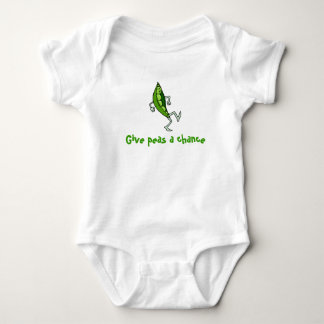 Give peas a chance baby bodysuit