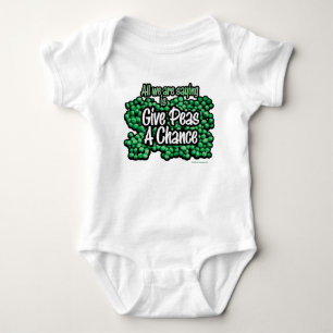 Give Peas A Chance Baby Bodysuit