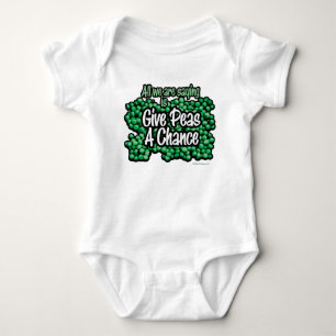 Give Peas A Chance Baby Romper