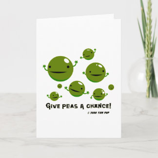 Give Peas a Chance Card