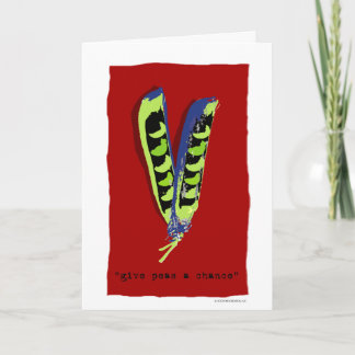 "give peas a chance" holiday card