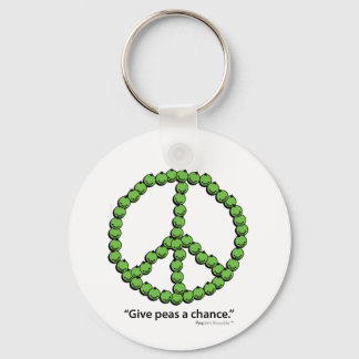 Give Peas A Chance Keychain
