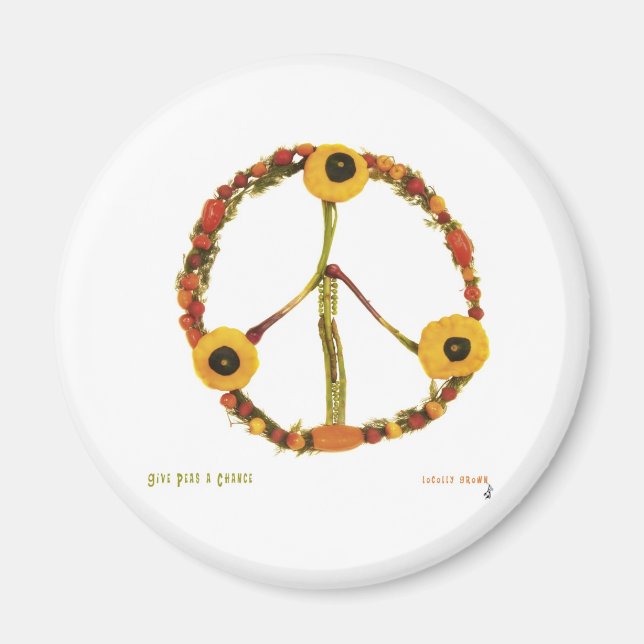 Give Peas a Chance Magnet (Front)