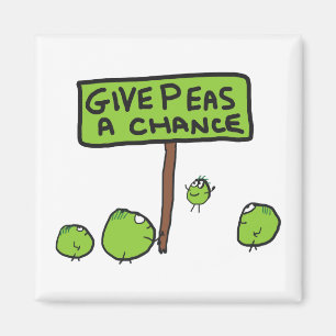 Give Peas A Chance Magnet