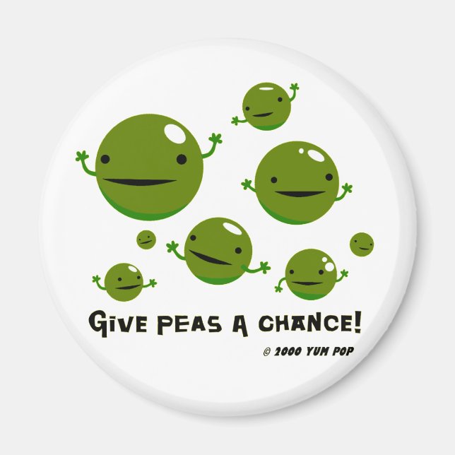 Give Peas a Chance Magnet (Front)