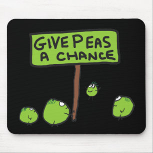 Give Peas A Chance Mouse Pad