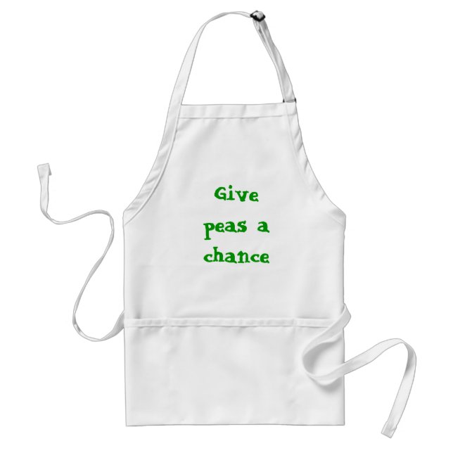 Give peas a chance standard apron (Front)