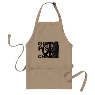 Give Pisa Chance apron - choose style, colour