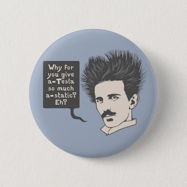 Give Tesla Static 2 Inch Round Button (Front)