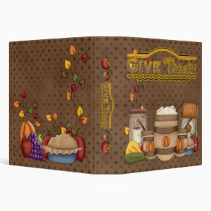 Give Thanks 1.5" (Recipe Binder) Binder
