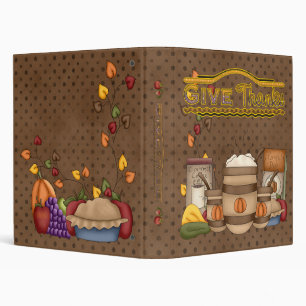 Give Thanks 1" (Recipe Binder) Binder