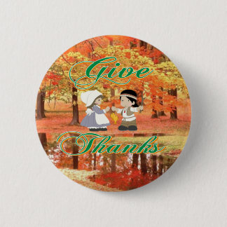 Give Thanks 2 Inch Round Button