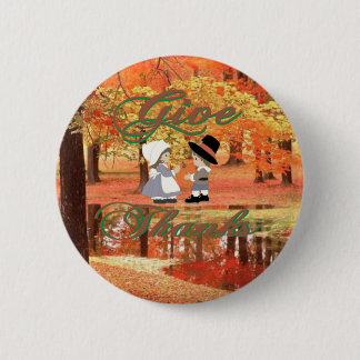 Give Thanks 2 Inch Round Button